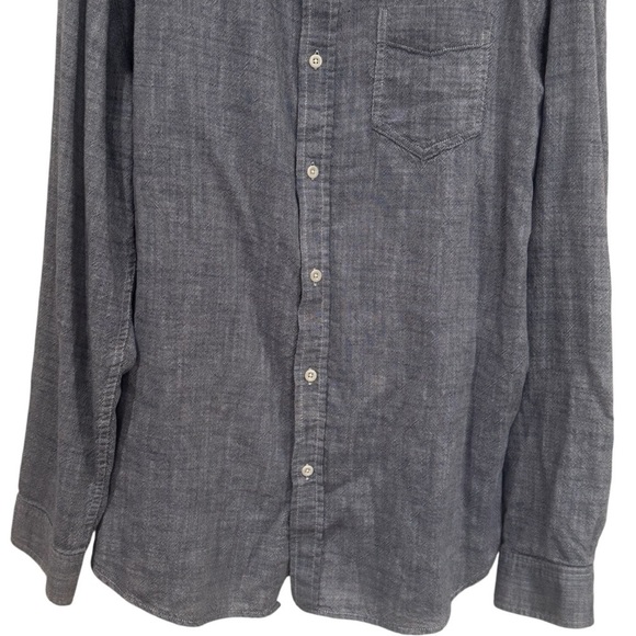Rails Wyatt Chambray Button Down in Blue Heather Lightweight Men’s Size XXL - Picture 4 of 11